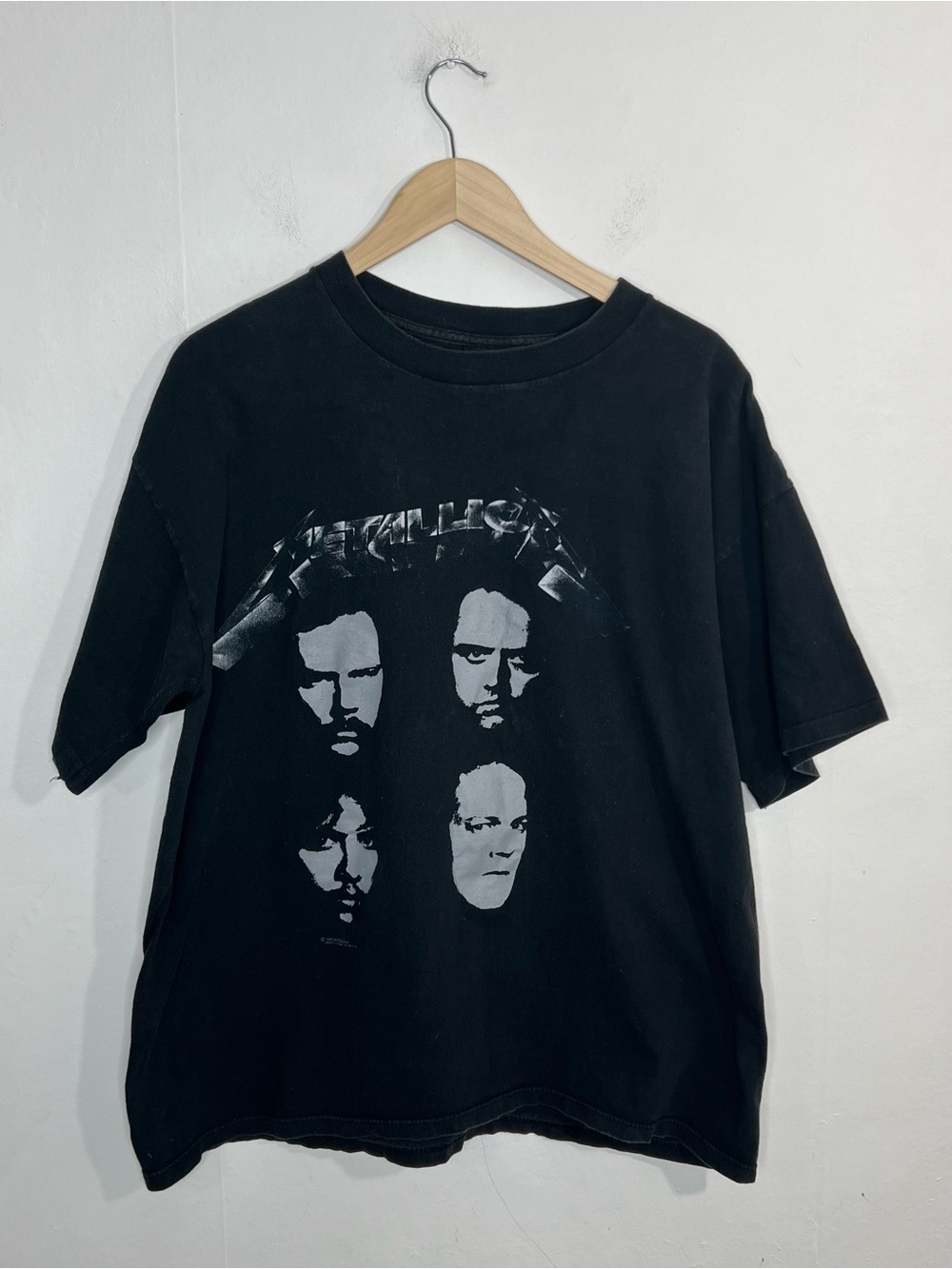 Vintage METALLICA 1991 4 Faces Black Album Tour T-Shirt Size XL